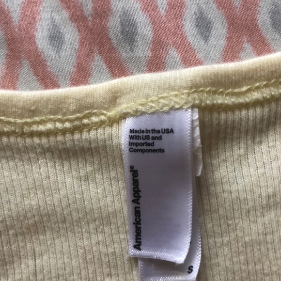 American Apparel Small Yellow T Shirt - Picture 2 of 2